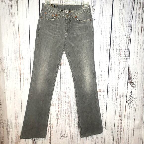 Vintage Lucky Brand USA made Women's Gene Montesano Jeans SZ 24 (00) Distressed - Picture 1 of 14